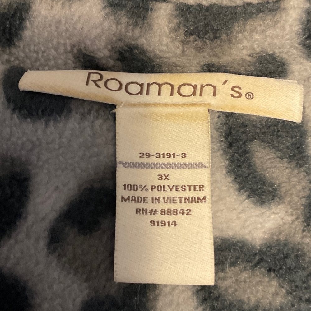 Roaman's Leopard Print Utility Jacket - image 6